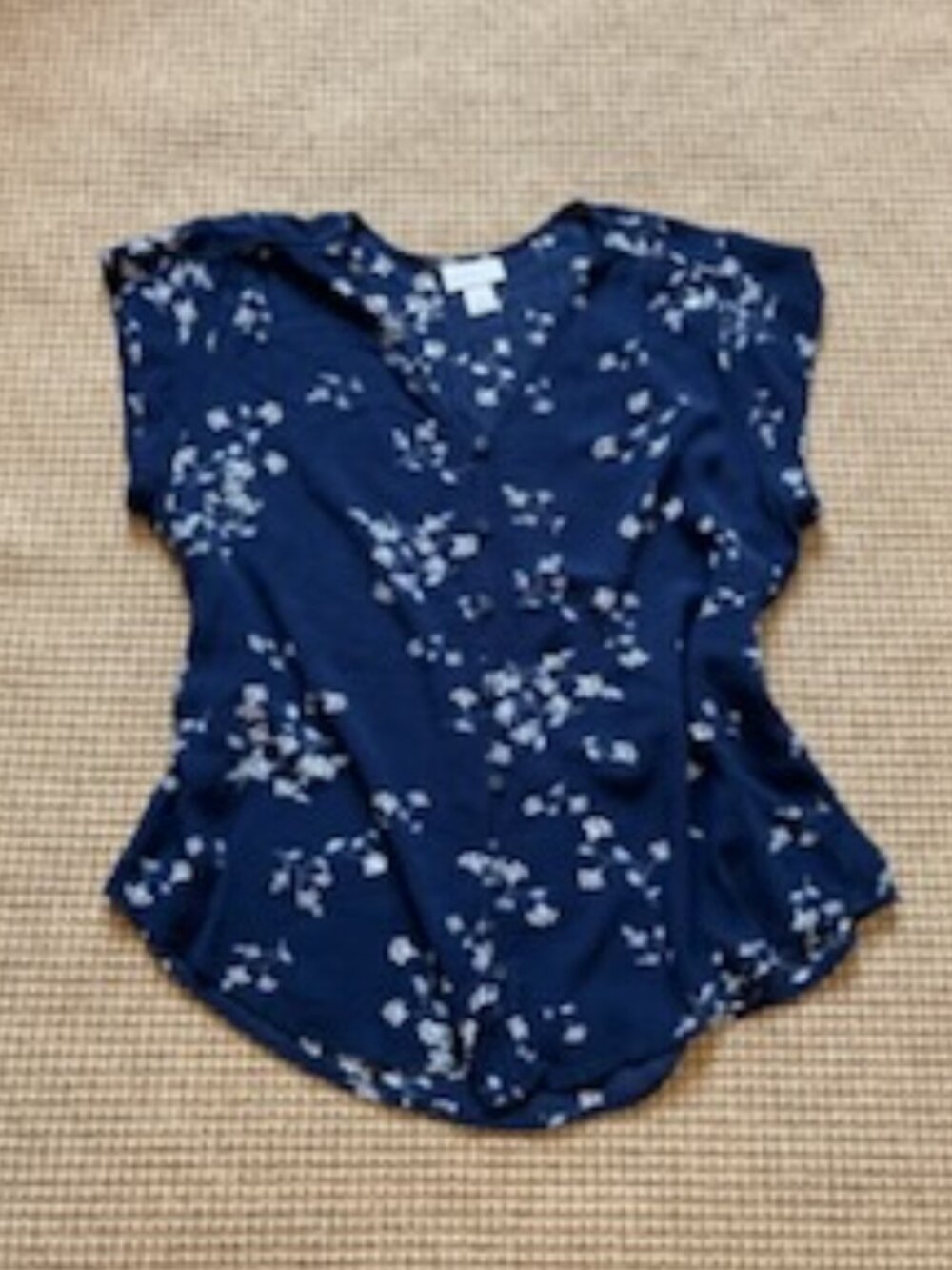 Liz Claiborne cap sleeve top size L
